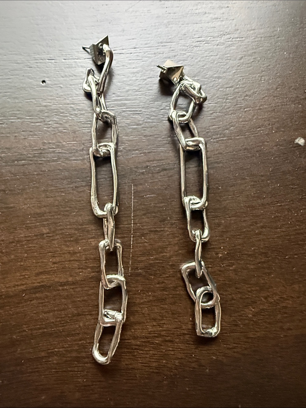 Alexis bittar Silver Chain-Link Drop Earrings